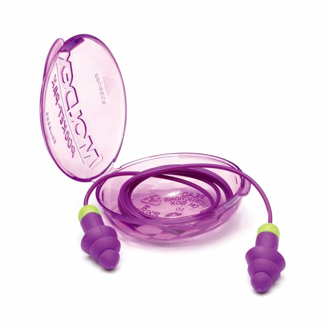 Corded Pocket Pack Earplugs - Purple