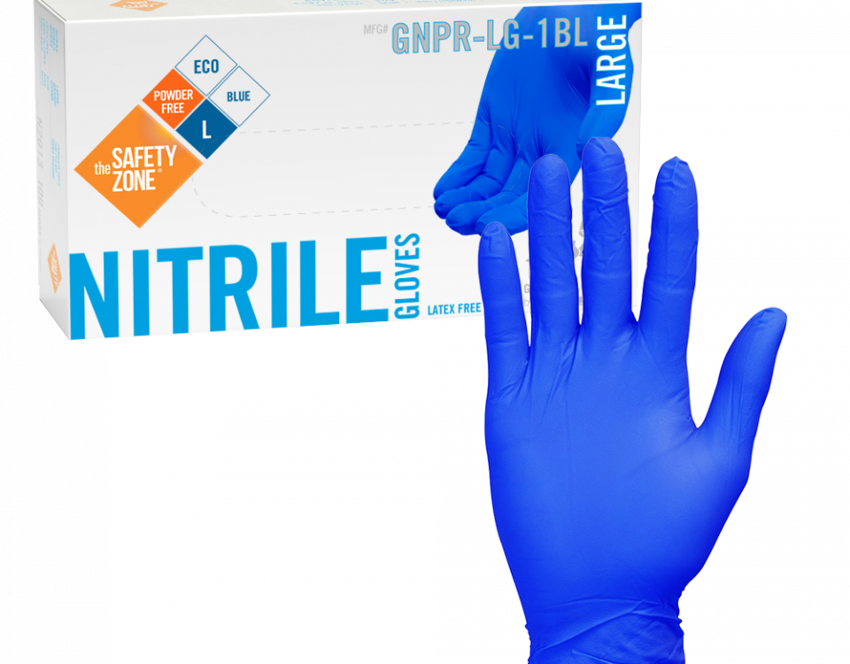 Blue Nitrile Gloves GNPR-LG-1BL