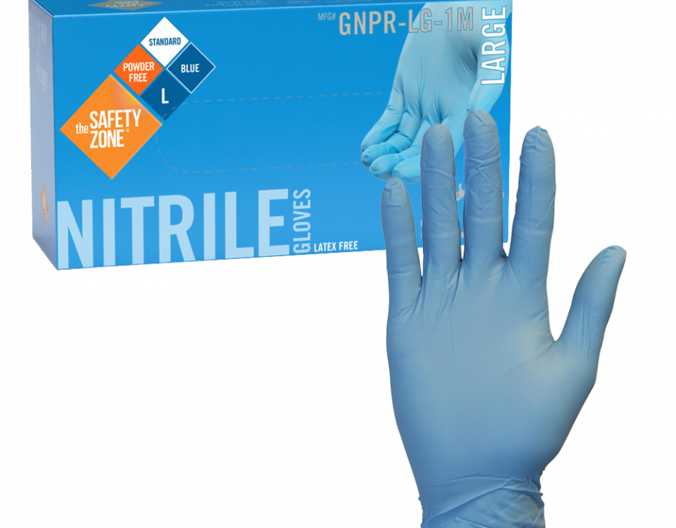 Blue Nitrile Gloves GNPR-LG-1M