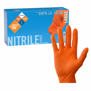 Orange Nitrile Gloves GNPR-LG-1M-OR