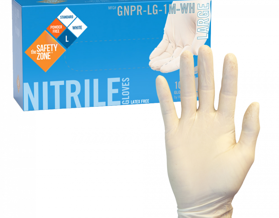 White Nitrile Gloves GNPR-LG-1M-WH
