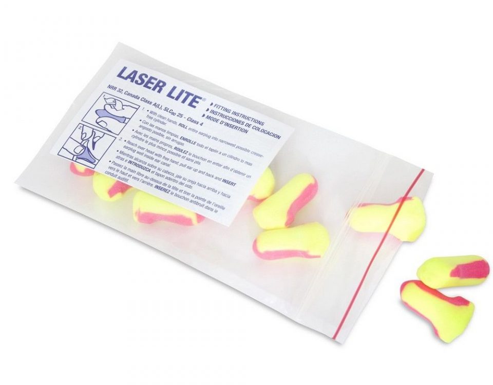 Howard Leight - Laser Lite Earplugs - Magenta and Yellow - RH-LL-1