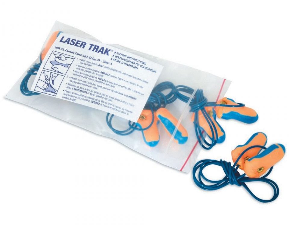 Howard Leight - Laser Trak Earplugs - Orange and Blue - RH-LT-30-5