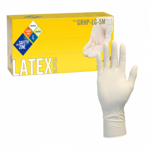 12" Natural Latex Gloves - GRHP-LG-5M