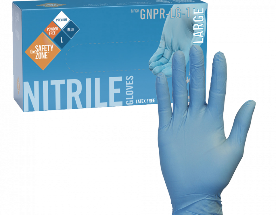 Blue Nitrile Gloves GNPR-LG-1