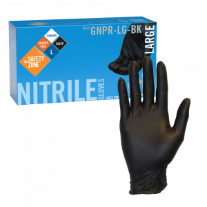 Black Nitrile Gloves GNPR-LG-1-BK