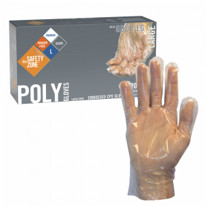 Clear Free Cast Polyethylene Gloves - GDCP -LG