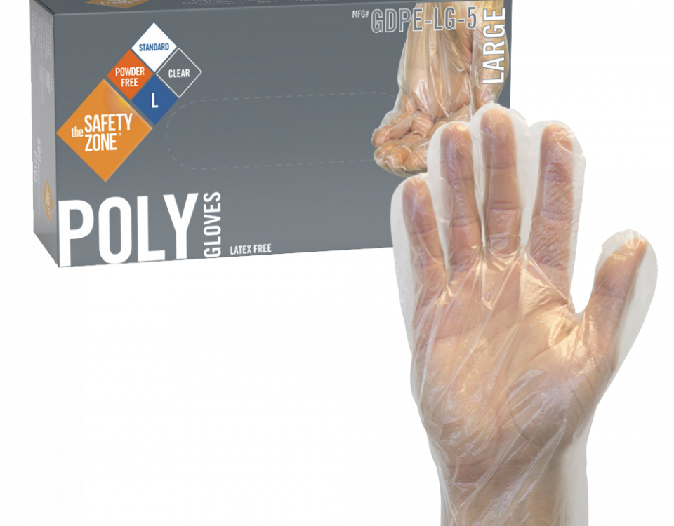 Clear Polyethylene Gloves - GDPE-(SIZE)-LG-5