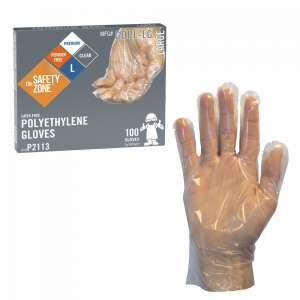 Clear Polyethylene Gloves - GDSH-(SIZE)-LG