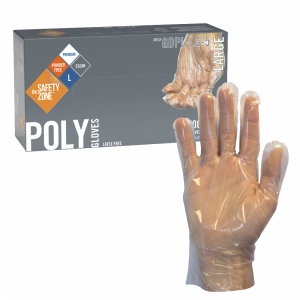 Clear Polyethylene Gloves - GDSH-(SIZE)-LG-5